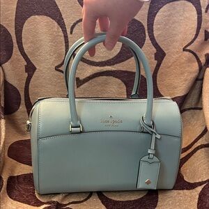 Kate Spade Light Blue Boston Bag Satchel Crossbody — NWOT